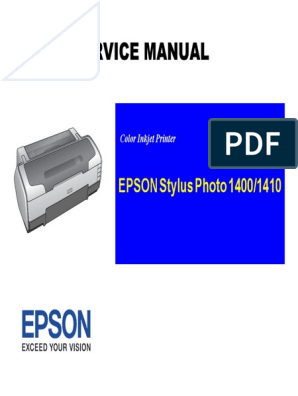 Epson Stylus Photo 1400 Ink Cartridge Replacement